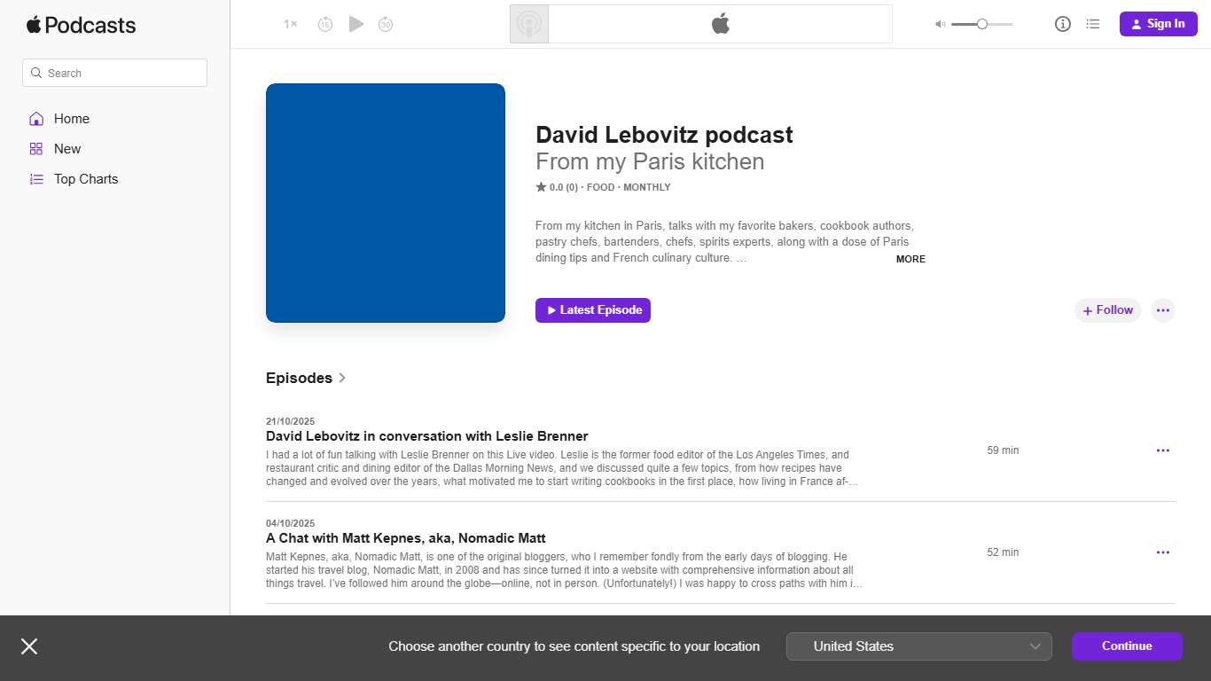 David Lebovitz podcast - Podcast - Apple Podcasts